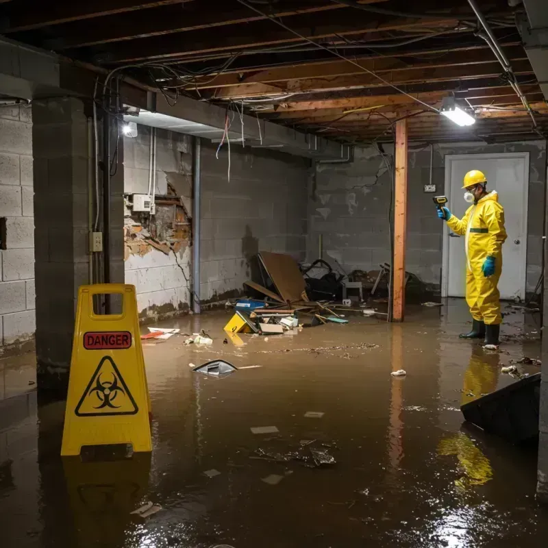 Flooded Basement Electrical Hazard in Delano, MN Property